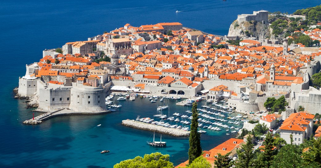 Dubrovnik's glittering blue waters and old port