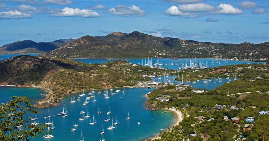 Yachts in Antigua, Caribbean