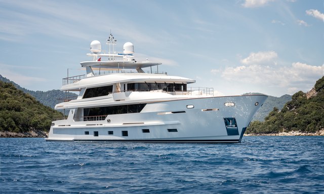 Brand new 43m motor yacht SUNRISE now available for Turkey charter