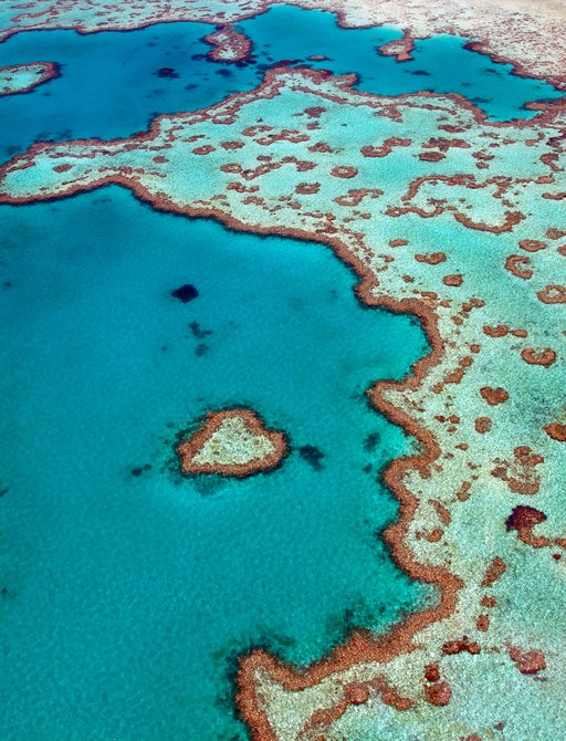 Heart reef in Australia