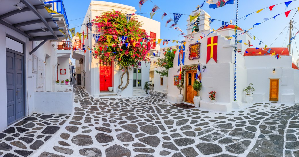 Mykonos Town in the Cyclades, Greece