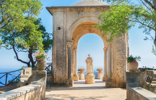 Statue of Ceremony near Villa Cimbrone in Ravello on the Amalfi Coast